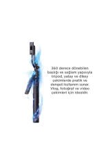 Tripod Çok Amaçlı 1.6M Kumandali Kamera Telefon Tutucu C17 Siyah