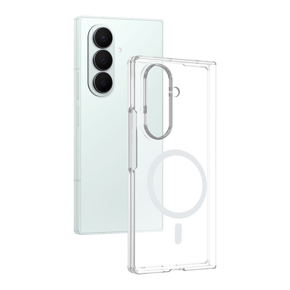Samsung Galaxy Z Fold 8 Ultra Uyumlu Kamera Korumalı MagSafe Şarj Özellikli Şeffaf Sararmaz London Sert Plastik Kapak
