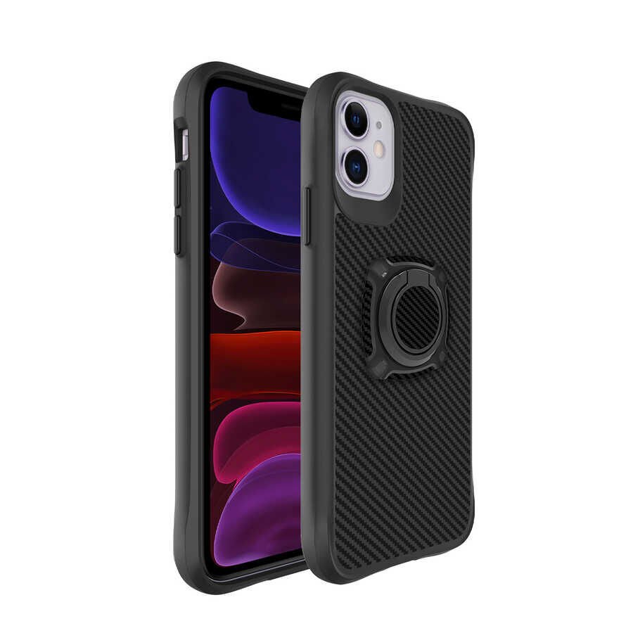 iPhone 12 Kılıf Timo Kapak Siyah