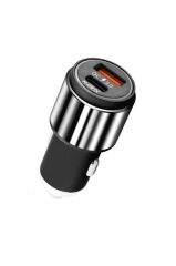 Araç Şarj Başlık 45w Hızlı Şarj Çift Girişli Lightnıng Usb  Araç Şarj Başlık Ultra Hızlı