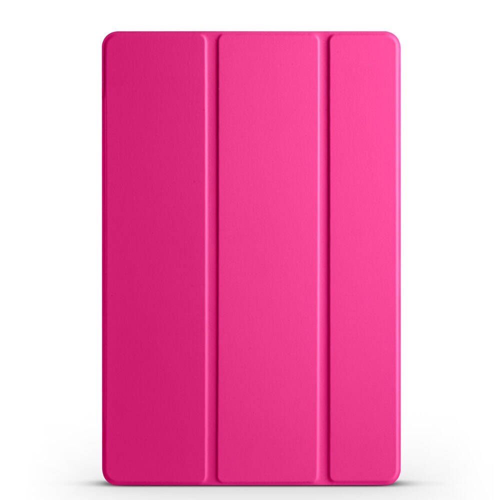 Samsung Galaxy Tab A9 Plus Smart Cover Standlı 1-1 Kılıf Pembe Koyu