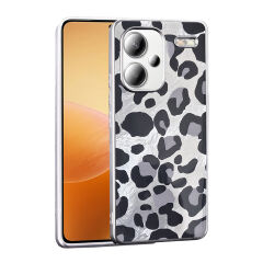 Xiaomi Redmi Note 13 Pro Plus 5G Kılıf Desenli Mep Kapak Gri Leopar