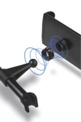 Araç İçi Telefon Tablet Tutucu Ayarlanabilir Arka Koltuk Oto Aksesuarları JX050 Siyah