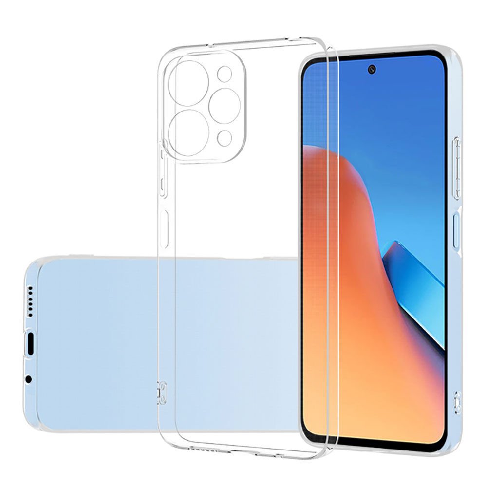 Xiaomi Redmi 12 Kılıf Kamera Korumali Süper Silikon Kapak Renksiz