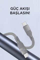 Şarj Kablosu Type-C to Type-C Örgü 60W Data Kablo U18