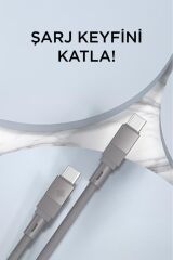 Şarj Kablosu Type-C to Type-C Örgü 60W Data Kablo U18