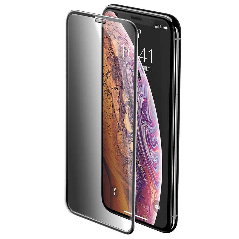 iPhone 11 Pro Max Anti-Dust Privacy Temperli Ekran Koruyucu