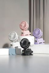 Dijital Ekranlı Şarjlı Hava Nemlendirici Mini Masa Fan Vantilatör