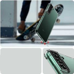 Samsung Galaxy S22 Plus Kılıf Nitro Anti Shock Darbe Emici Köşe Korumalı Şeffaf Silikon Kapak