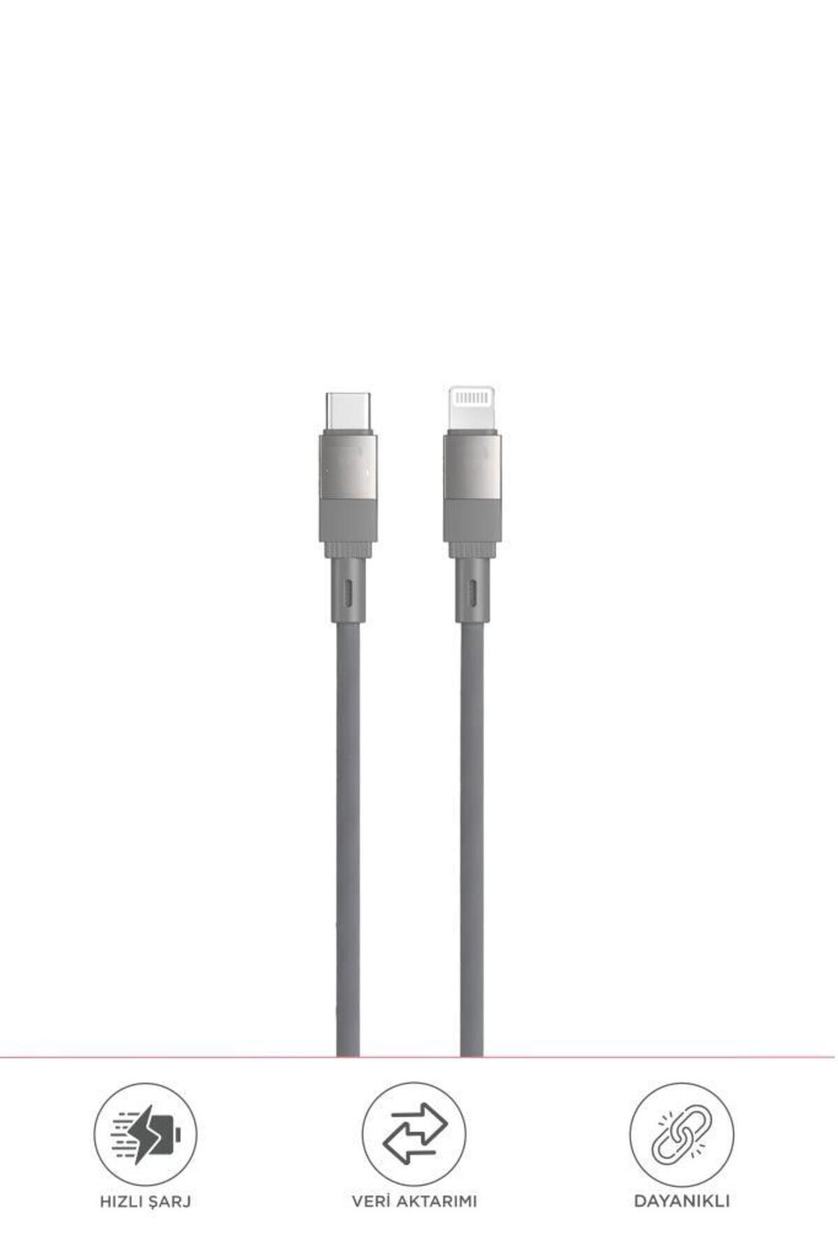 Şarj Kablosu Type-C to Lightning Örgü Data Kablo U18