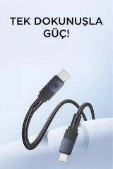Şarj Kablosu Type-C to Lightning Örgü Data Kablo U18