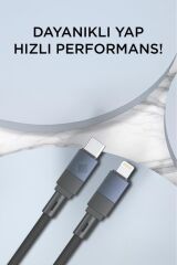 Şarj Kablosu Type-C to Lightning Örgü Data Kablo U18