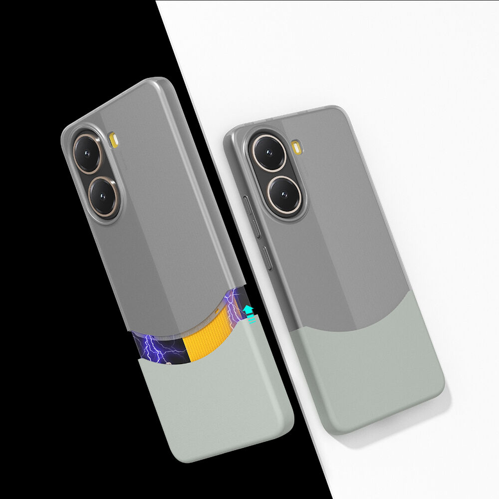 Poco X7 Pro Kılıf Mıknatıslı Duble Kapak Gri