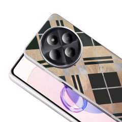 Xiaomi Redmi 14C 4G Kılıf Desenli Mep Kapak Gold Leopar