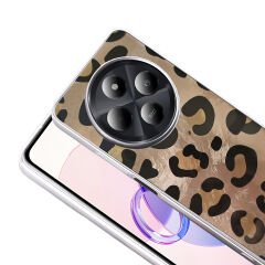 Xiaomi Redmi 14C 4G Kılıf Desenli Mep Kapak Gold Leopar