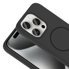 iPhone 15 Pro Max Kılıf Meta Lansman M-Safe Kamera Korumalı içi Kadife Yumuşak Renkli Süet Silikon