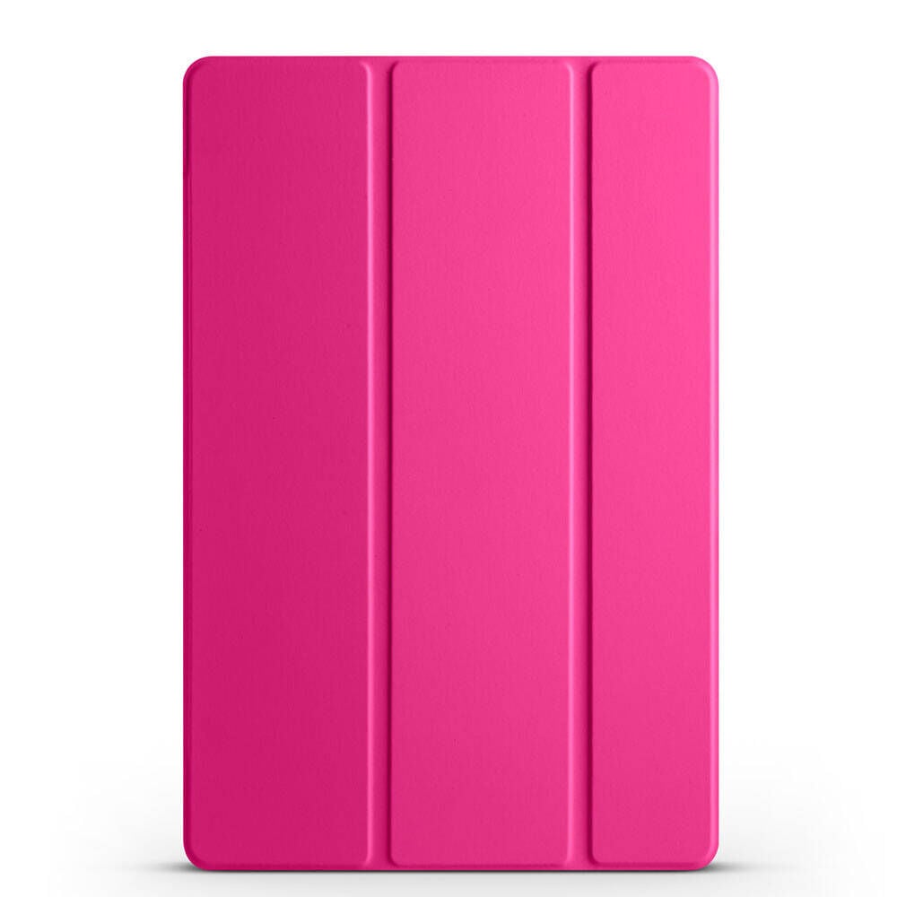 Samsung Galaxy Tab A9 Smart Cover Standlı 1-1 Kılıf Pembe Koyu