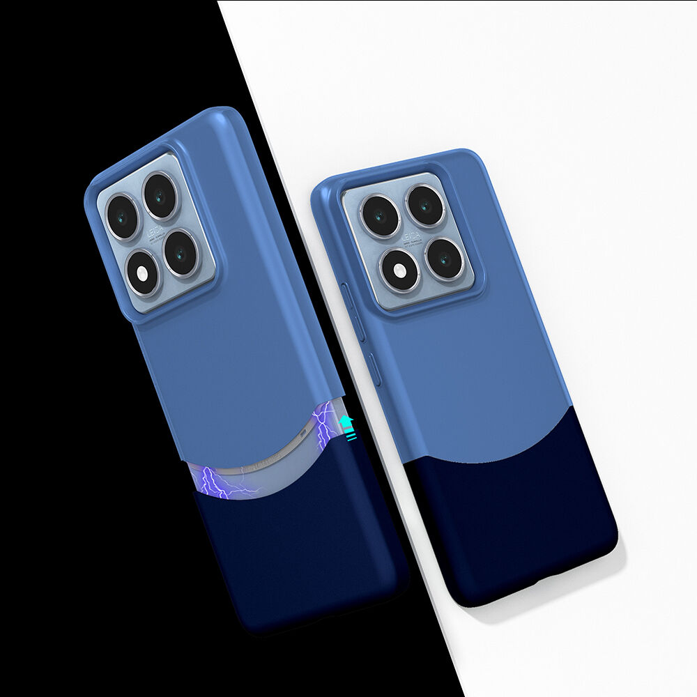 Xiaomi 14T Pro Kılıf Mıknatıslı Duble Kapak Lacivert