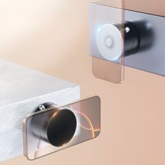 A2 Vakum Özellikli 360 Derece Dönebilen Magnetik Katlanir Ayna -Cam  Telefon Tutucu