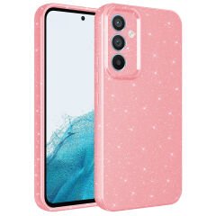 Samsung Galaxy A54 Kılıf Kamera Korumalı Simli Lüks Koton Kapak Kılıf