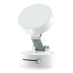 A2 Vakum Özellikli 360 Derece Dönebilen Magnetik Katlanir Ayna -Cam  Telefon Tutucu Beyaz
