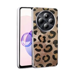 Xiaomi Redmi 14C 4G Kılıf Desenli Mep Kapak Gold Leopar