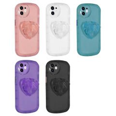iPhone 11 Kılıf Kamera Korumalı Pop Soketli Renkli Ofro Kapak Pembe