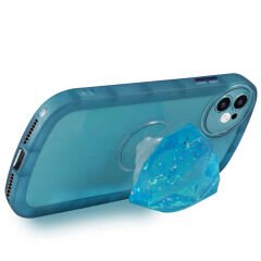 iPhone 11 Kılıf Kamera Korumalı Pop Soketli Renkli Ofro Kapak Pembe