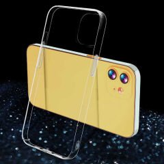 iPhone 12 Kılıf Sert Pürüzsüz Şeffaf Droga Kapak