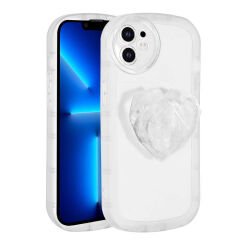 iPhone 11 Kılıf Kamera Korumalı Pop Soketli Renkli Ofro Kapak Beyaz