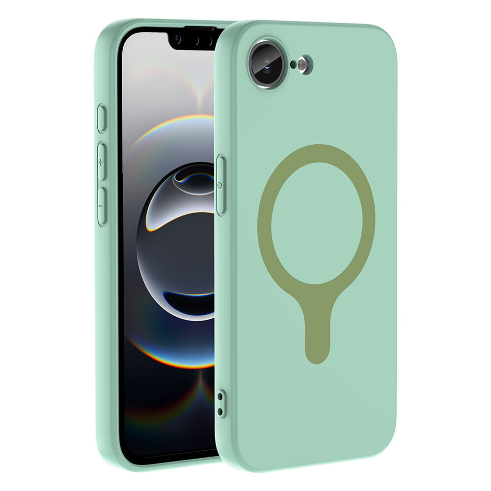 iPhone 17 Pro Kılıf M-Safe Şarj Özellikli Kamera Korumali Premium Soft Aris Silikon Kapak Turkuaz