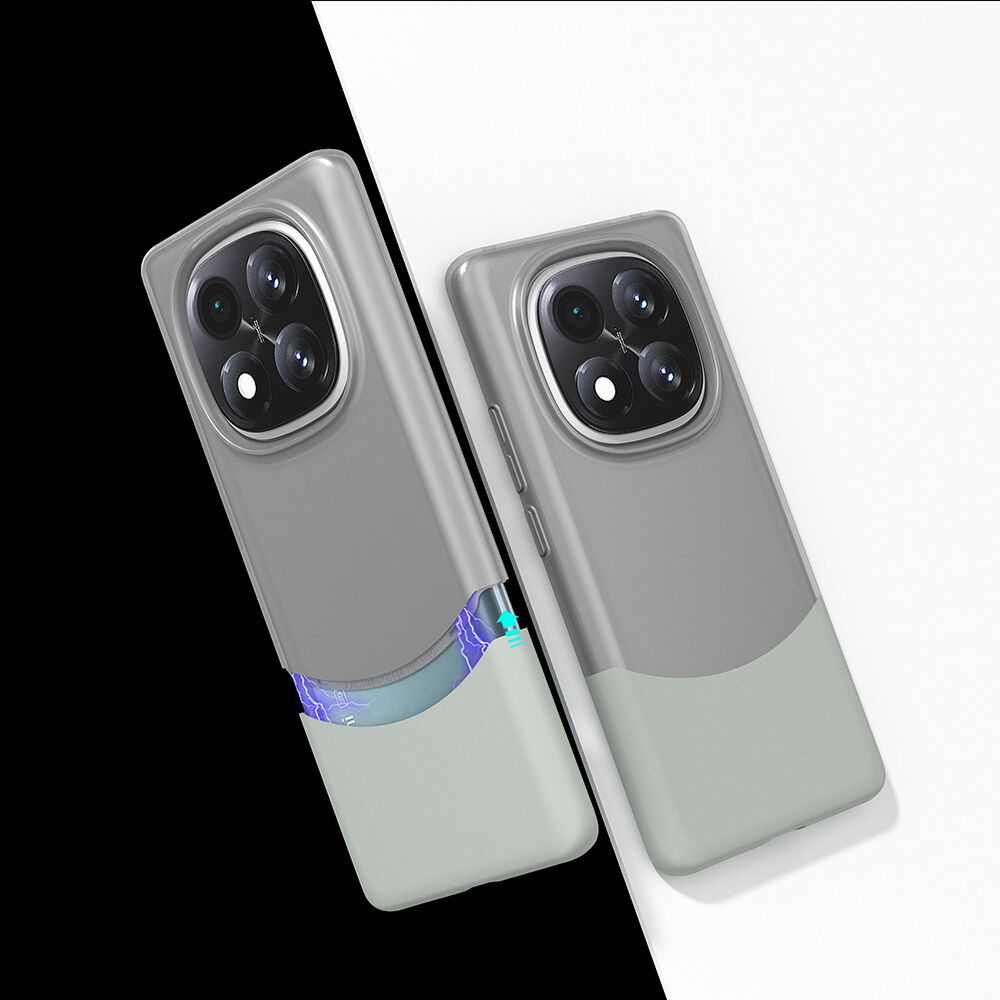 Xiaomi Redmi Note 14 Pro Plus Kılıf Mıknatıslı Duble Kapak Gri