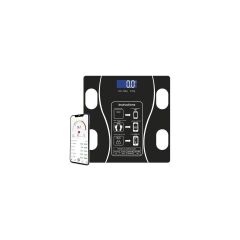 XK-26C Siyah Dijital Baskül Yağ Kas Su Vücut Kitle Indeksi Kilo Ölçer Bluetooth Tartı