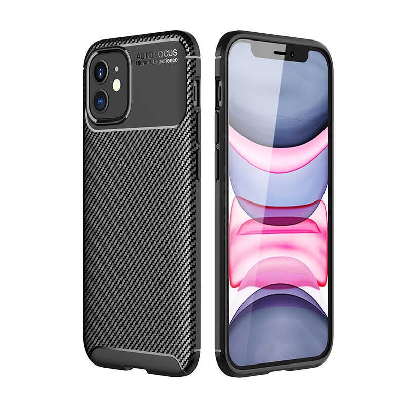 iPhone 12 Mini Kılıf Negro Silikon Kapak Siyah