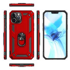 iPhone 12 Pro Kılıf Vega Tank Sert Yüzüklü Standlı Zırh Koruma Kapak
