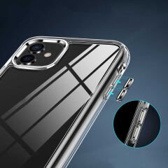 iPhone 11 Kılıf Standlı Şeffaf Silikon L-Stand Kapak