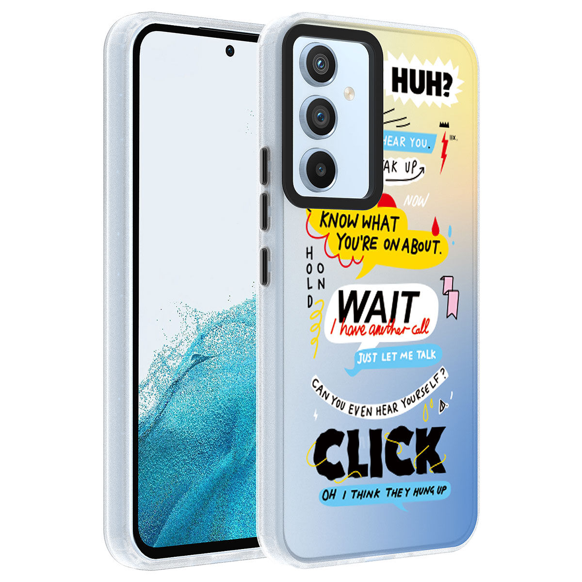 Samsung Galaxy A54 Kılıf Desenli Dragon Sert Kapak Kılıf Kelimeler