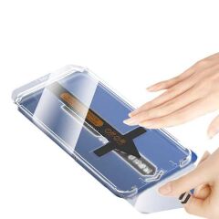 iPhone 12 Pro Max Süper Fast Anti-Dust Toz Önleyici Temperli Ekran Koruyucu