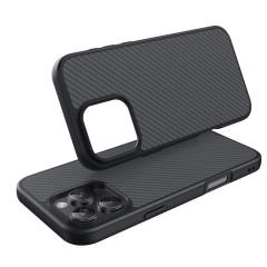 iPhone 16 Pro Max Kılıf Magsafe Şarj Özellikli Karbon Fiber Tasarımlı Elnino Kapak