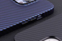iPhone 12 Pro Max Kılıf Karbon Fiber Tasarımlı Karbono Kapak