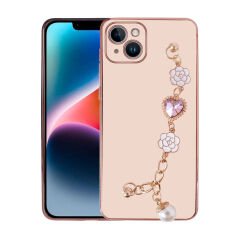 iPhone 15 Plus Kılıf El Tutamaçlı Kamera Korumalı Taka Silikon Kapak