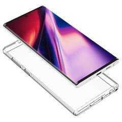 Samsung Galaxy S24 Ultra Kılıf Sert Pürüzsüz Şeffaf Droga Kapak Renksiz
