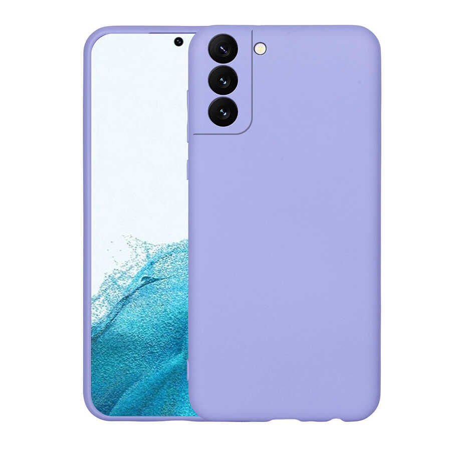Samsung Galaxy S22 Plus Kamera Korumali Mara Lansman Kapak Lila