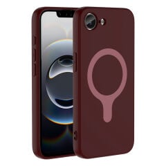 iPhone 16E Kılıf M-Safe Şarj Özellikli Kamera Korumali Premium Soft Aris Silikon Kapak
