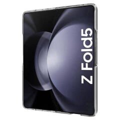 Samsung Galaxy Z Fold 5 Kılıf Sert Pürüzsüz Şeffaf Droga Kapak