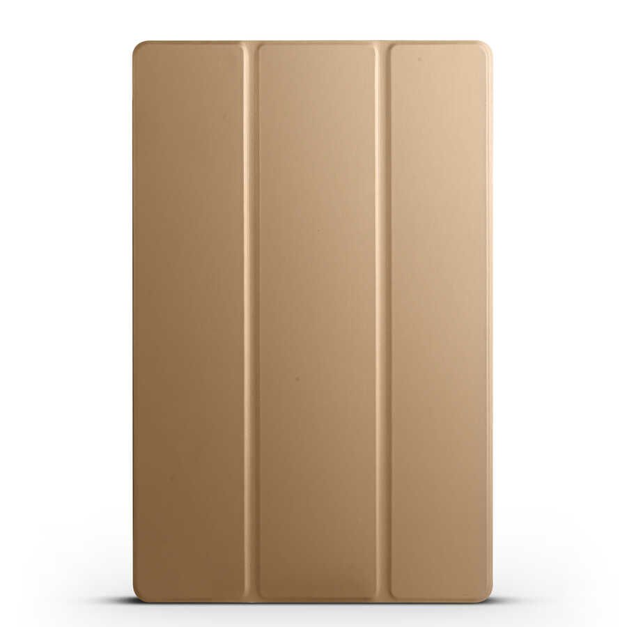 Samsung Galaxy Tab S9 Plus Smart Cover Standlı 1-1 Kılıf Gold
