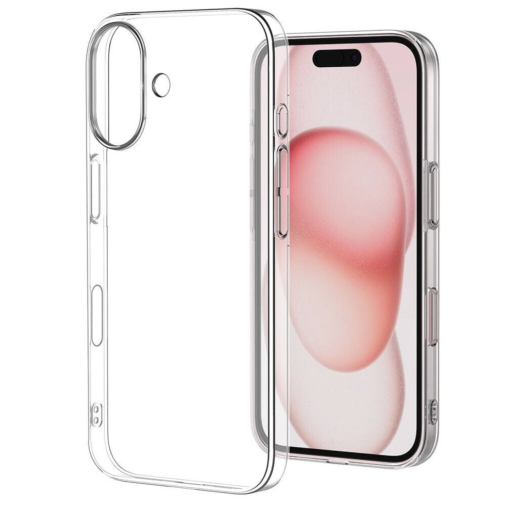 iPhone 16 Kılıf Sert Pürüzsüz Şeffaf Droga Kapak
