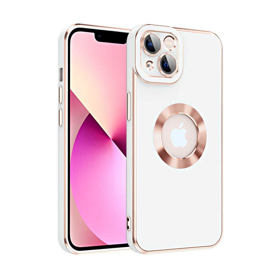 iPhone 14 Plus Kılıf Kongo Kapak Beyaz