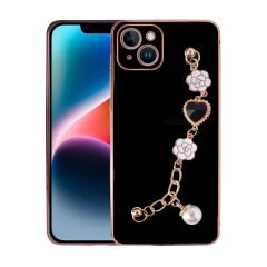 iPhone 15 Kılıf El Tutamaçlı Kamera Korumalı Taka Silikon Kapak