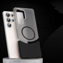 Samsung Galaxy S24 Ultra Kablosuz Şarj Destekli Kılıf Mıknatıslı Duble Kapak